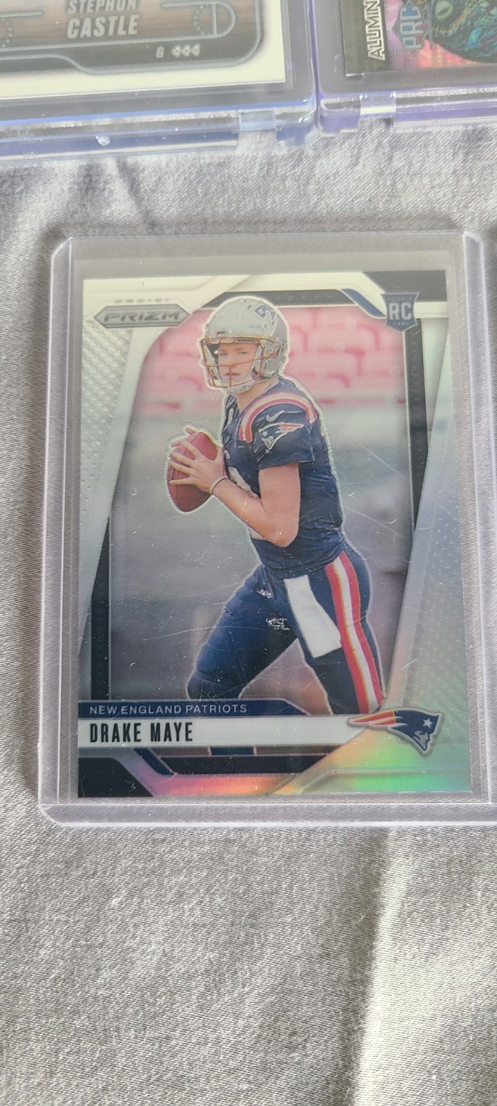 2024 Panini Prizm - Rookies Drake Maye #329 Silver Prizm (RC)