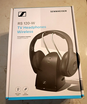 Sennheiser RS 120 W On-Ear Wireless Stereo Headphone System - Black