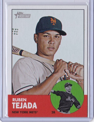 2012 Topps Heritage #107 Ruben Tejada New York Mets ID89