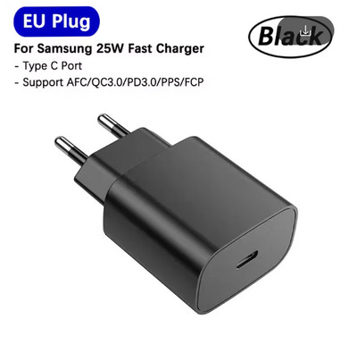 Fast charger USB-C power adapter plug power supply charger 25W