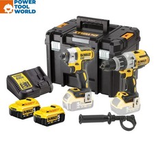 Image of DeWalt DCK276P2T Brushless 18v Combi Drill & Impact Driver Twin Kit inc 2x 5A...