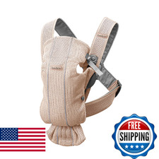 BabyBj rn Baby Carrier Mini, 3D Mesh, Pearly Pink Newborn Carrier 7-25 lbs , Er
