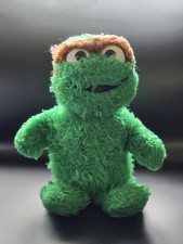 Vintage 1970's Oscar the Grouch Knickerbocker Sesame Street Plush Stuffed Toy