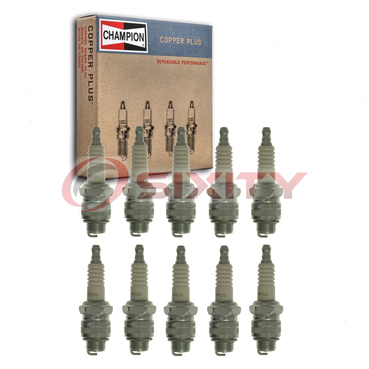10 pc Champion Copper Plus 871 Spark Plugs for WR8EC WR8E RJ8C R45 R44 MR45 id