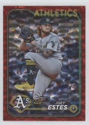 2024 Topps Update Red Crackle Foilboard 129/199 Joey Estes #US130 Rookie RC 0a6