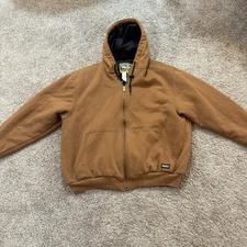 Walls Hooded Jacket Coat Fleece Lined Full-Zip Mens 2XL XXL 50-52 Chest Hooded