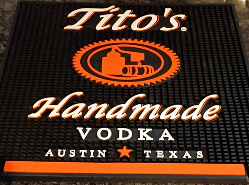 Tito's Handmade Vodka Austin Texas Rubber Bar Mat Tito's Handmade Vodka