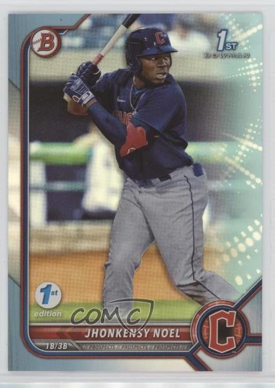 2022 Bowman 1st Edition Sky Blue Foil Jhonkensy Noel #BPPF-2 1w3