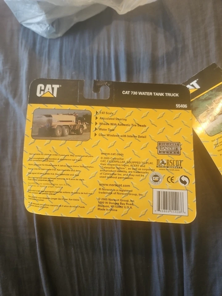 2 Motoniveladora Norscot Caterpillar escala 1:87 HO Cat 163H 55403 tanque de agua 730 Foto 4 de 4