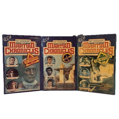 Ray Bradbury's The Martian Chronicles Vol 123 Rare VHS Tape Retro Space VTG
