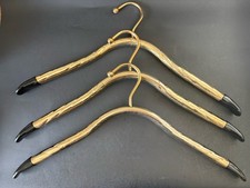 Vintage Set Of 3 Brass Clothes Hangers