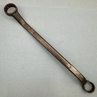 VLCHEK 3/4'' & 25/32'' Deep Offset Box End Wrench WBA242512 Pt USA Vintage