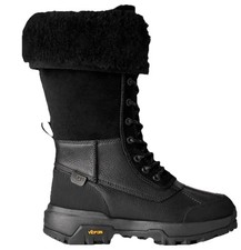 New UGG Women's Adirondack III Tall Black Leather Wateproof Boots 1095142 Sz 6.5