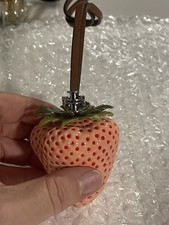 Tory Burch Strawberry Bag Charm Coral Pink