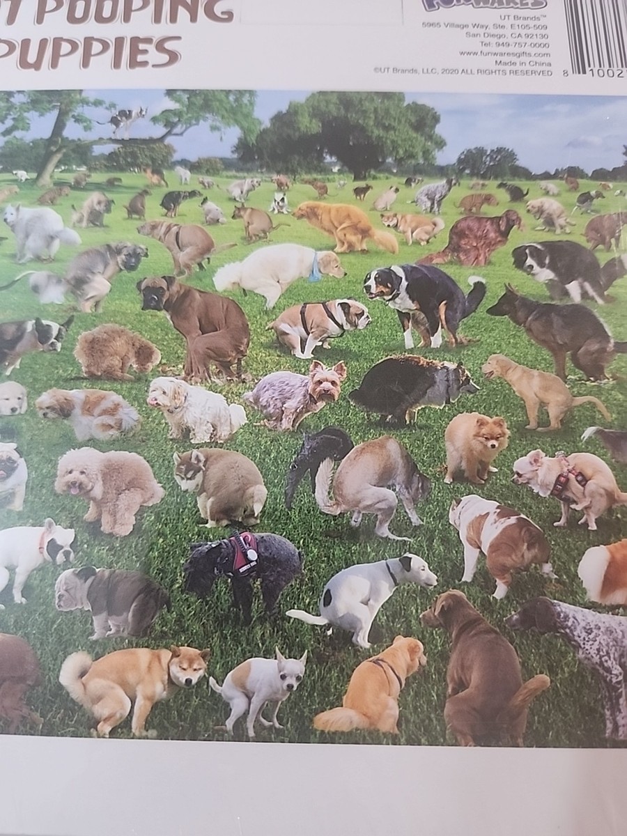 101 Pooping Puppies Funny 1000 Piece Jigsaw Puzzle Brand New In