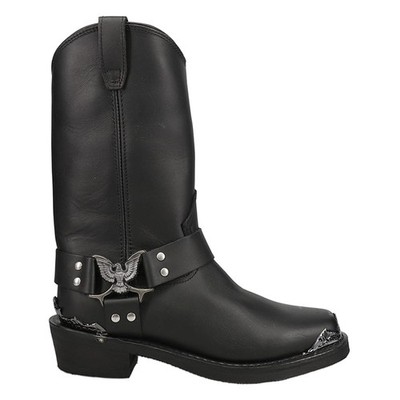 Dingo Chopper Motorcycle  Mens Black Casual Boots DI19053