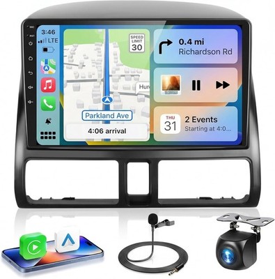 9'' 4+64G Android Auto Carplay Stereo for Honda CRV 2002-2006; Free Camera