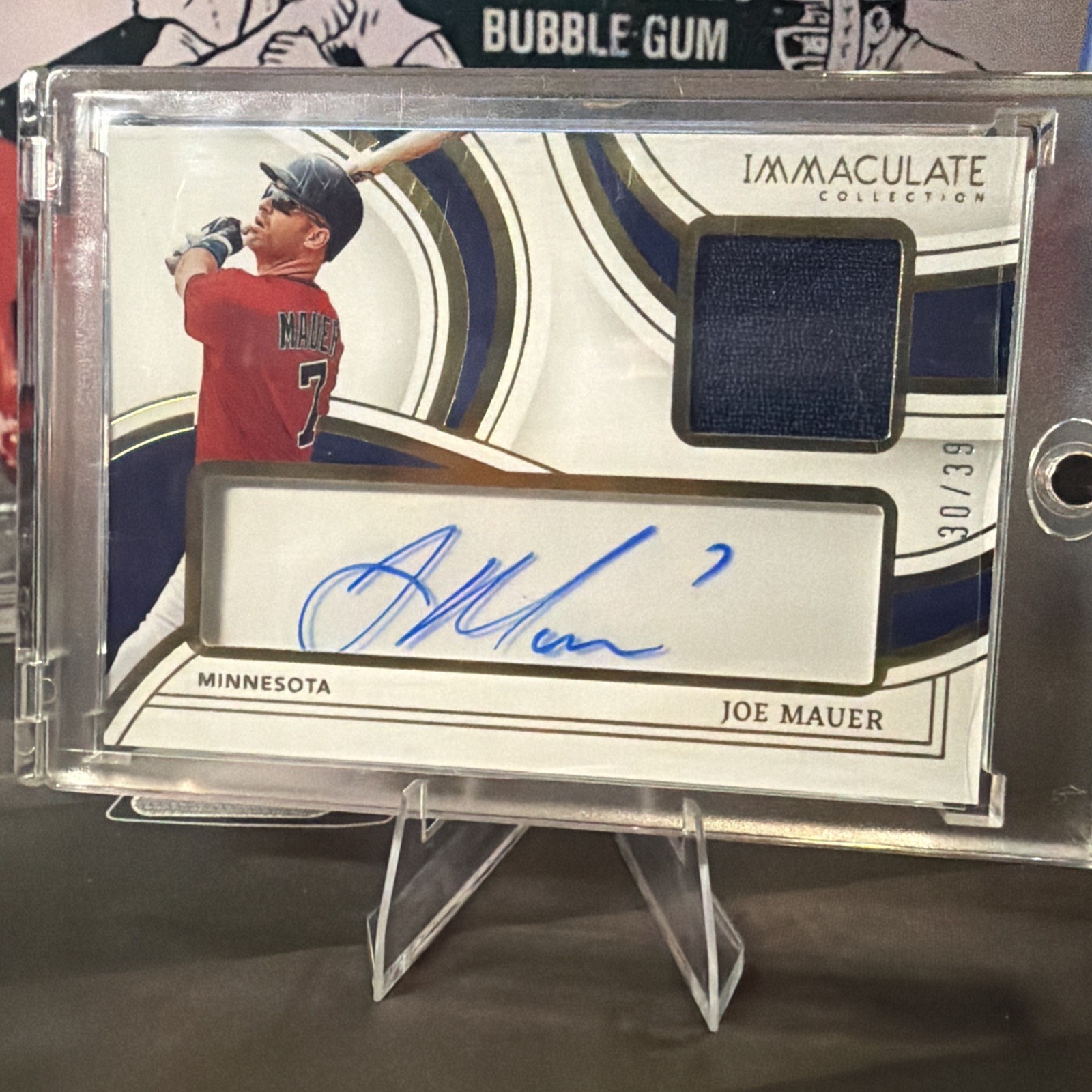 2023 Panini Immaculate Joe Mauer Patch Auto 30/39