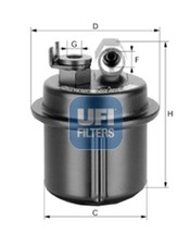 Kraftstofffilter UFI 31.535.00 Filtereinsatz für ROVER HONDA CIVIC 5 EG EH 4 CB