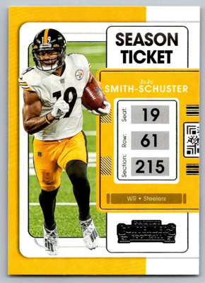 2021 Panini Contenders Ticket JuJu Smith-Schuster Pittsburgh Steelers #83