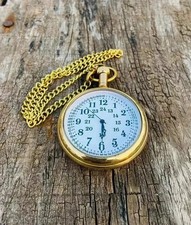 Vintage elgin pocket Watch Collectible Antique Brass Pocket Watch Valentine Gift
