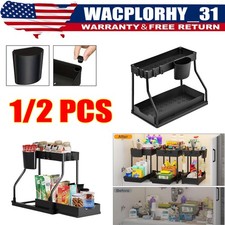 Under Sink Organizer, 2 Tier Under Sink Organizers and Storage Kitchen Tool US