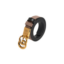 Gucci GG Marmont Reversible Thin Belt Pink Black 70 Men Official