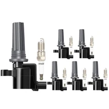 6× Ignition Coils & 6× Spark Plugs For 2000-2005 Lincoln LS Jaguar S-Type 3.0L