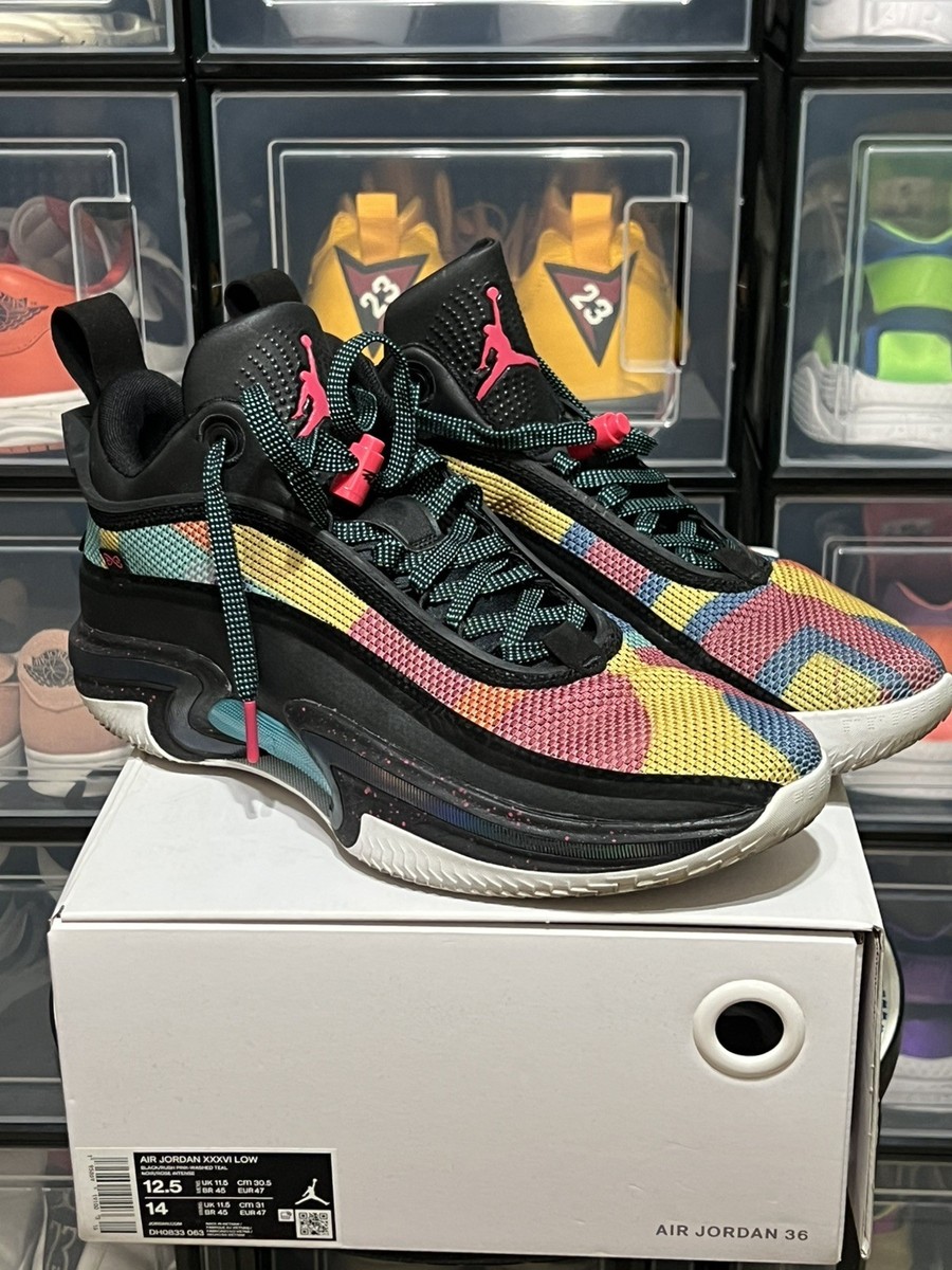 【新品未使用】Jordan Air Jordan 36 ブラック/マルチカラー Air Jordan 36 Low “Black Multi-Color” mens sz 12.5 | eBay
