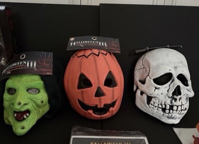 Halloween 3 Season of the Witch Pumpkin Latex Mask Trick or Treat Studio ALL 3