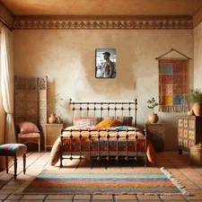 Mens Fitness Gray White Abs Monochrome Aluminum Square Wall Art