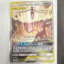 Espeon & Deoxys GX SM240 SM Holo Black Star Promo