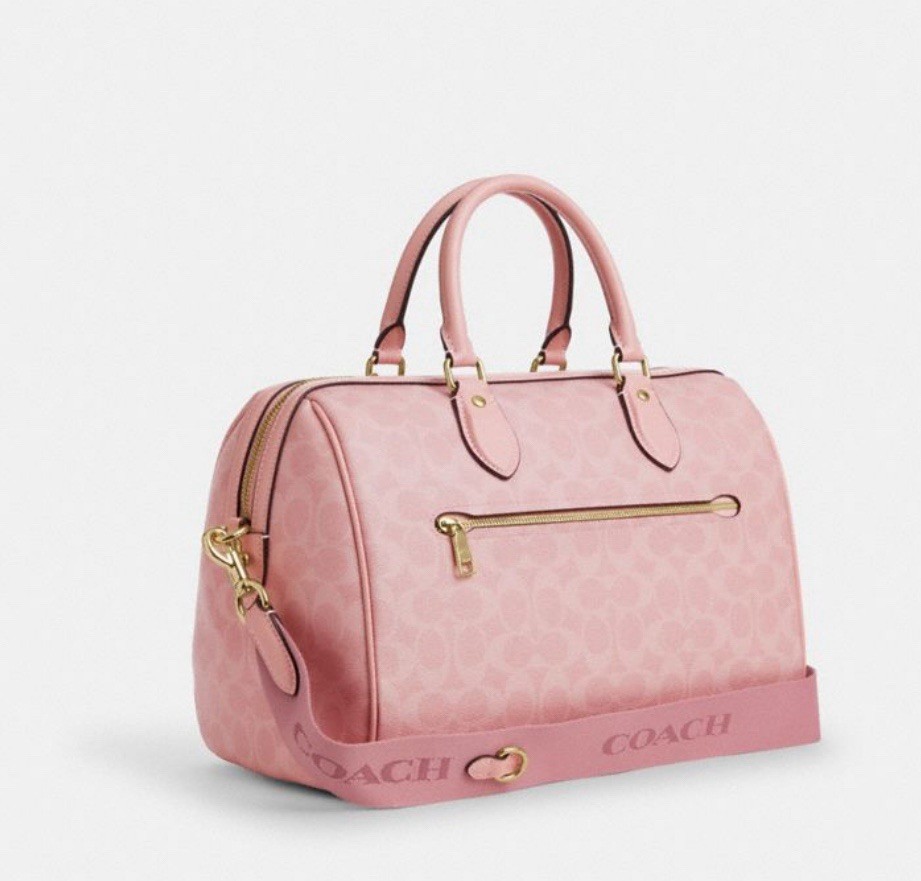 NWT Coach Rowan Large Satchel Crossbody Purse CAO77 powder pink | eBay