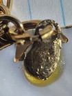 Monet 55" Shiny Gold Chain & Naural Carved Abalone Shell Flower Shape Pendant — photo 4
