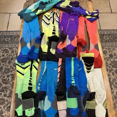 Nike Hyper Elite , Venom, And Hypervenom Socks , Large 11 Pair