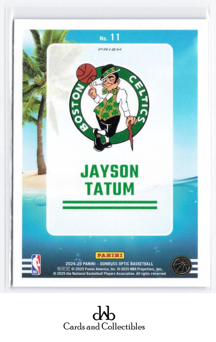 2024-25 Donruss Optic #11 Jayson Tatum Splash! Purple | eBay