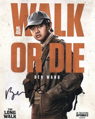 BEN WANG SIGNED PHOTO (4) THE LONG WALK