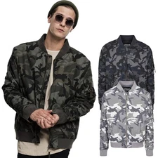 Urban Classics - VINTAGE COTTON Bomber Aviation Pilot Jacket