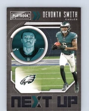 2021 Panini Playbook #NXT-DVS DeVonta Smith Next Up Philadelphia Eagles Football