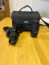 Nikon D3100 DSLR Bundle 18-55mm DX VR 55-300mm DX VR Lenses w/ Nikon Bag