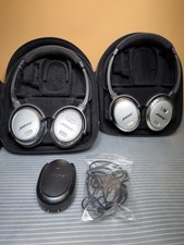 2 Bose Quiet Comfort 3 Acoustic Noise Cancelling On Ear Headphones SEE NOTE