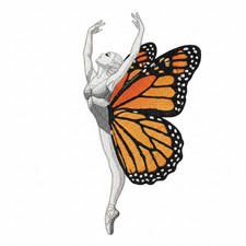 Ballerina Embroidered Patch Ballet Art
