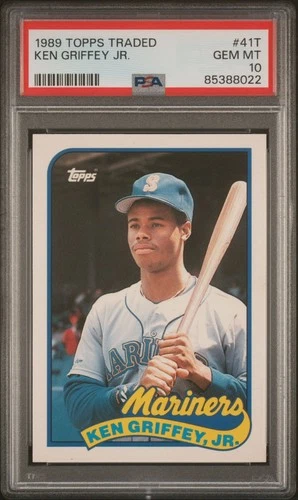 1989 Topps Traded Ken Griffey Jr. RC Rookie Card #41T PSA 10 GEM MINT