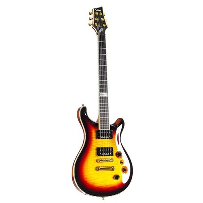 Forum Custom E-Gitarre, Flamed Maple Top, Tobacco Sunburst, Seymour Duncan PUs