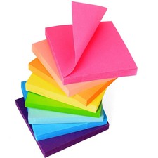Sticky Notes 3x3 inch 800 Sheets Bright Colors -Stick Note Pads for Notebook ...
