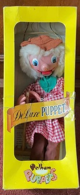 Vintage Pelham Box Deluxe Puppe ''Bauer'' ohne Bart