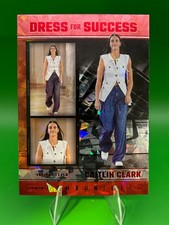2025 Panini Chronicled Caitlin Clark, Red Cracked Ice, Dress for Success #63