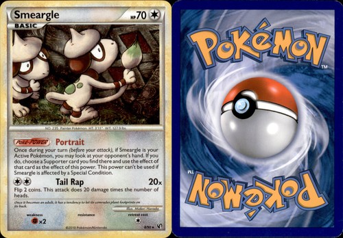 Smeargle Holo 8/90 2010 Colorless LP Undaunted Holo Rare