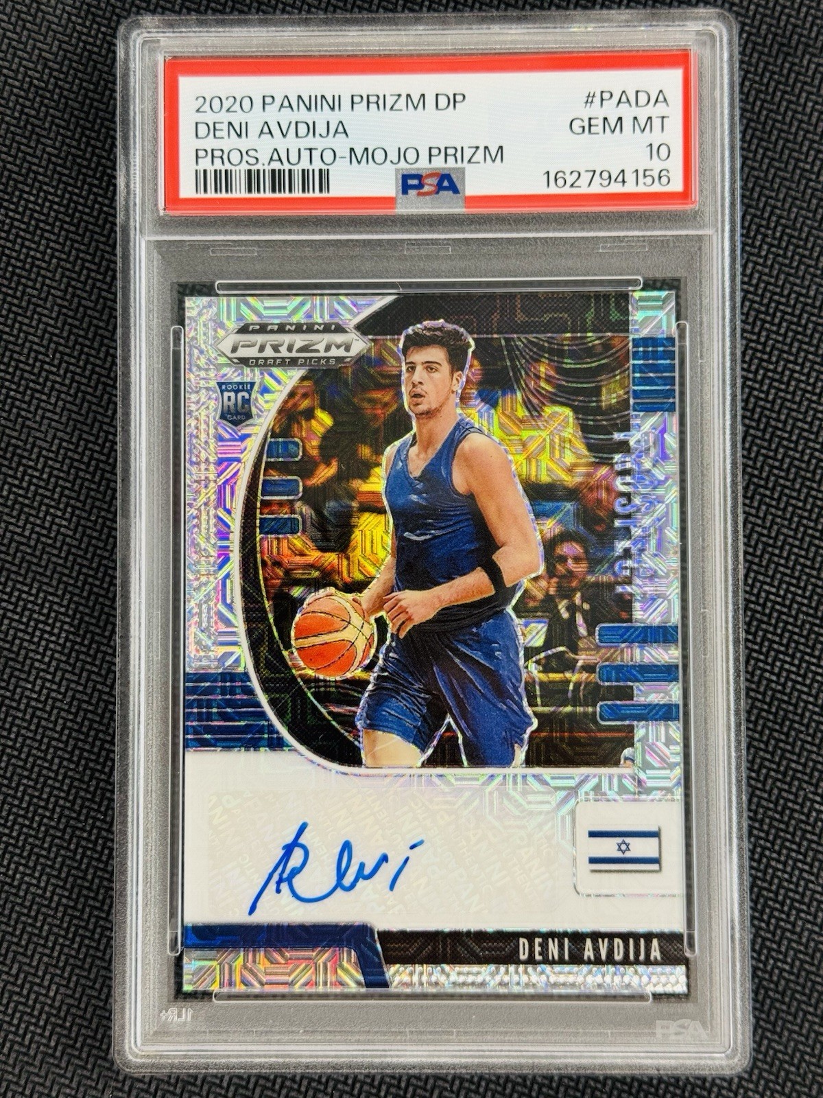PSA 10 Deni Avdija Auto /25 Mojo Prizm Rookie RC Dp 2020-21 Panini Prizm