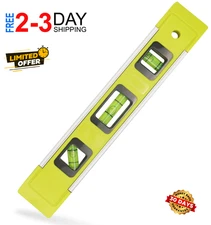 Level & Tool Magnetic Aluminum Reinforced Torpedo Level, 9" (225mm), Green 1 PCS